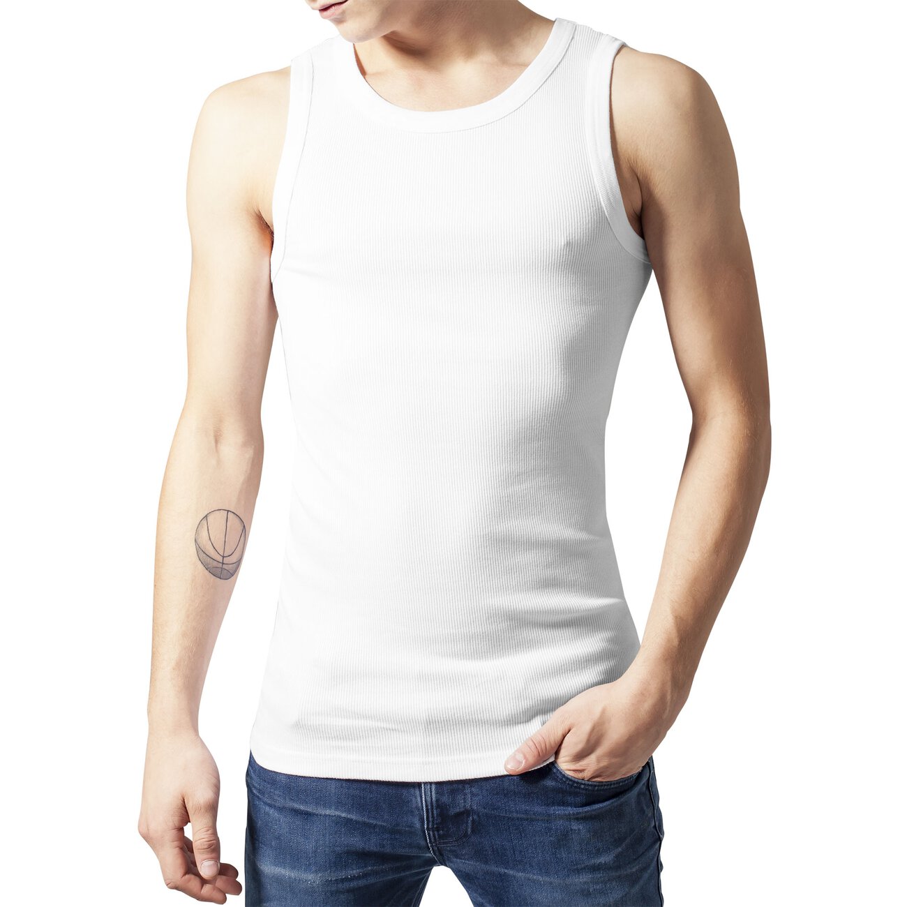 Urban Classics Tank Top Herren Basic Slim Fit Singlet Shirt TB 066 We