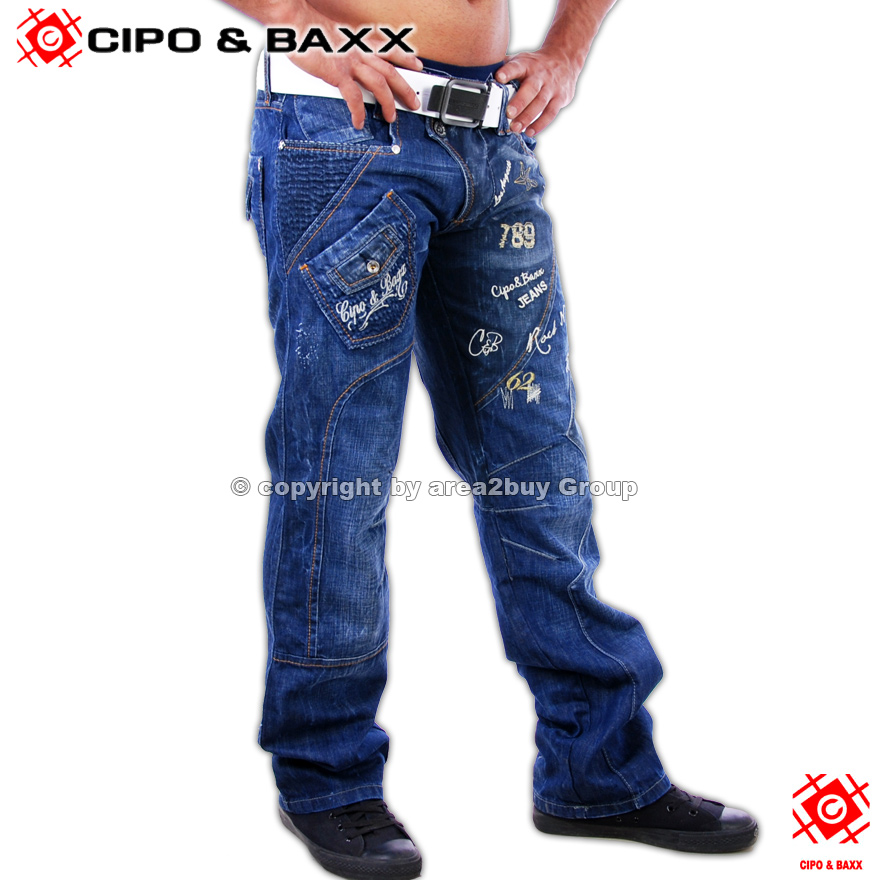 BRANDNEUE CIPO & BAXX ORGINAL JEANS HOSE DARKBLUE C 691