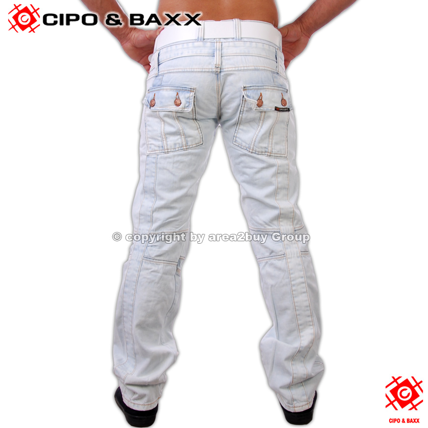 BRANDNEUE CIPO & BAXX ORGINAL JEANS HOSE ICEBLUE C 746  