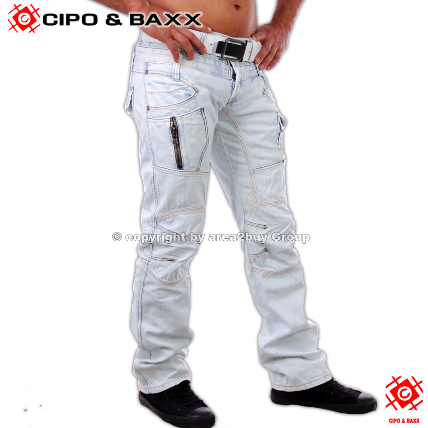 BRANDNEUE CIPO & BAXX ORGINAL JEANS HOSE ICEBLUE C 746  