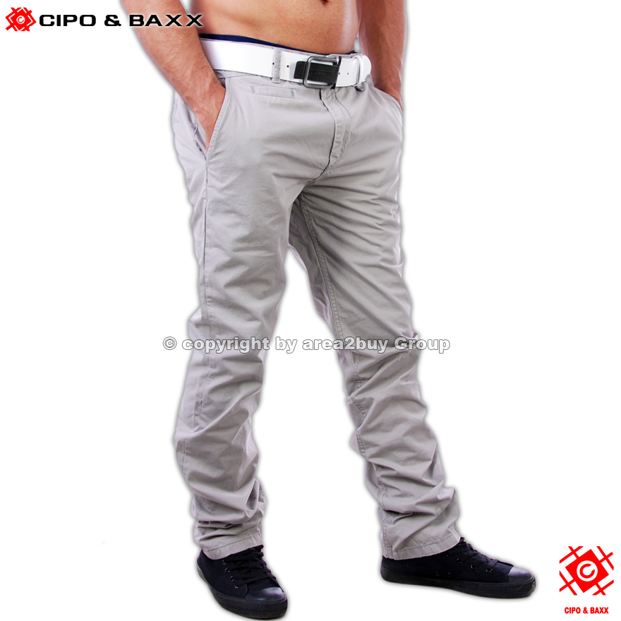 BRANDNEUE CIPO & BAXX ORGINAL STOFF HOSE GRAU C 870 NEU