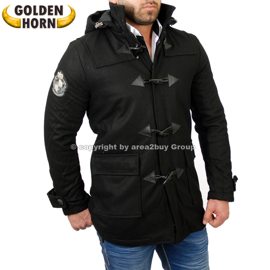 HORN DUFFLE WARME WINTER JACKE PARKER HERREN MANTEL TRENCHCOAT GH 707