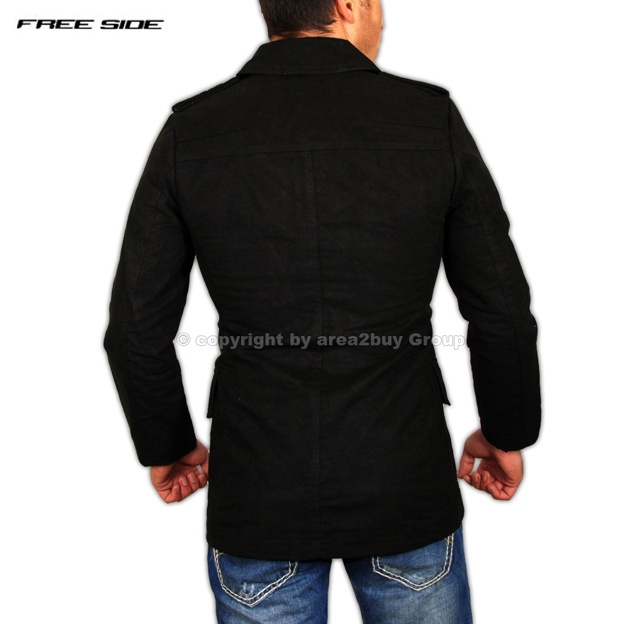 GEILER FREE SIDE HERREN MANTEL JACKE SCHWARZ FS M 3005  