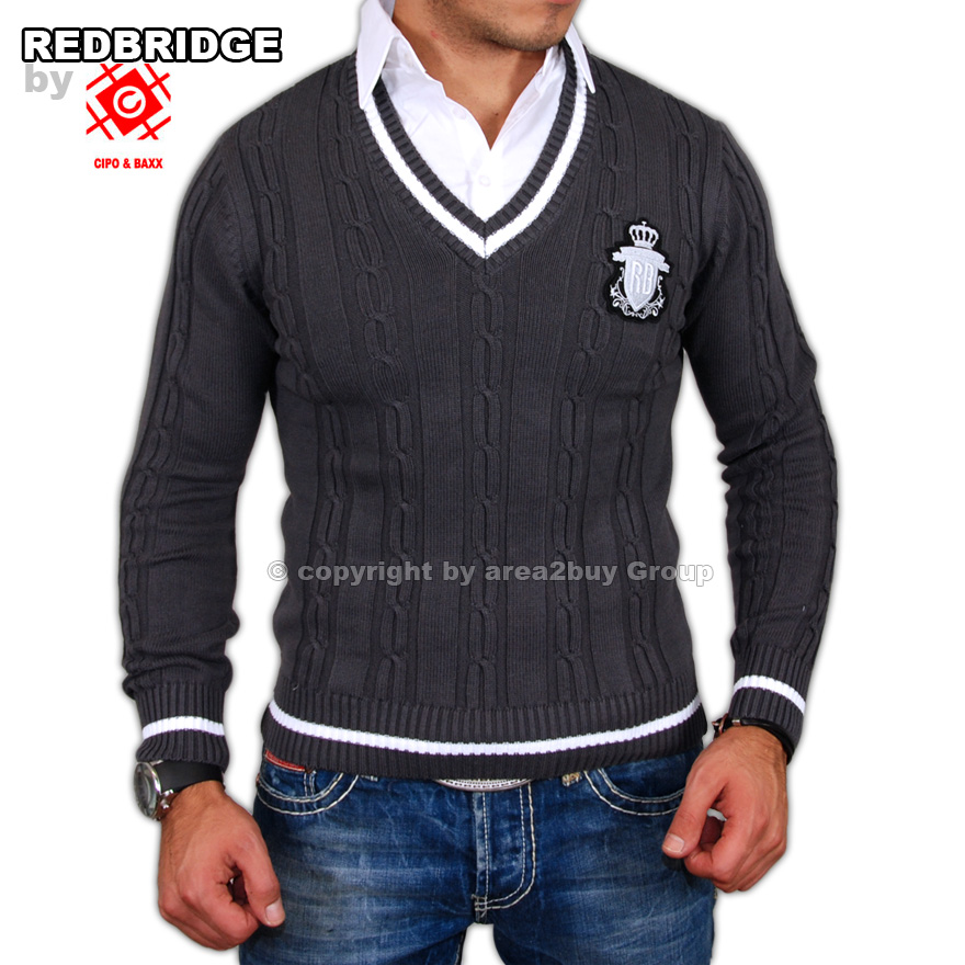 GEILER RBC by CIPO & BAXX PULLOVER + HEMD ANTHRA R 7057  