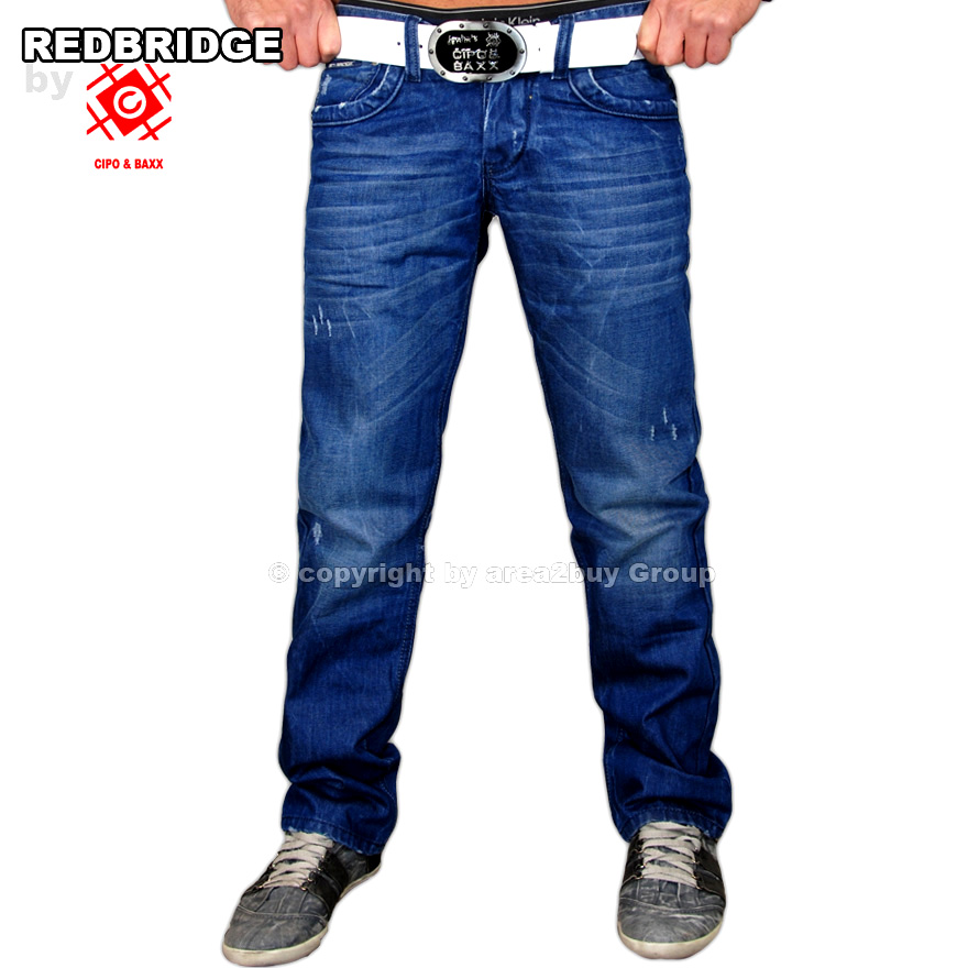 RBC by CIPO & BAXX 7 MODELLE DENIM HERREN JEANS DICKE NAHT CHINO