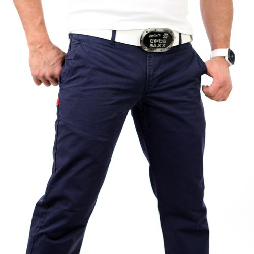 R-Neal RN-7551 Chino Stoff Sommer Hose Navy W38 / L34