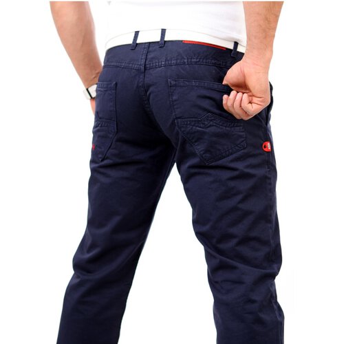 R-Neal RN-7551 Chino Stoff Sommer Hose Navy W38 / L34