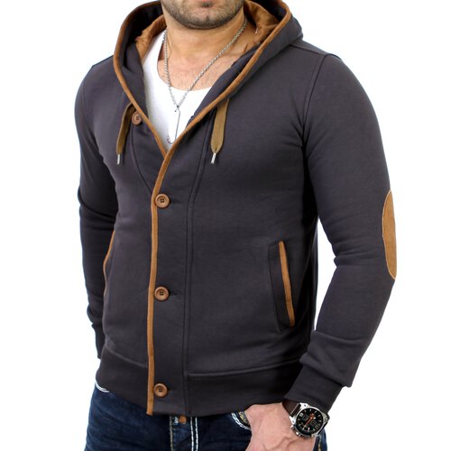 Reslad Herren Kapuzen Sweatjacke RS-5066