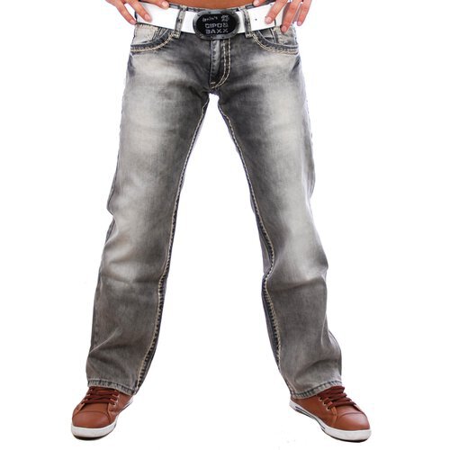 herren jeans mit dicker weißer naht