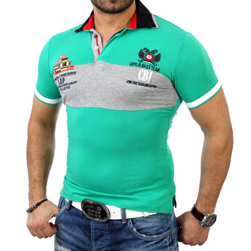 Cipo & Baxx Herren Classic Poloshirt C-5318 Grn S