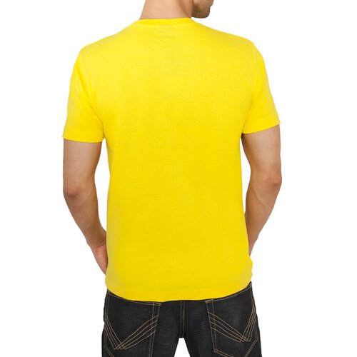 Urban Classics Herren V-Neck Basic T-Shirt TB-169 Gelb XL