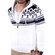 Reslad Herren Grobstrick Norweger Winter Strickjacke mit Kapuze RS-3104