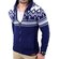 Reslad Herren Grobstrick Norweger Winter Strickjacke mit Kapuze RS-3104