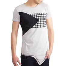 Tazzio T-Shirt Herren Club Design Asymmetric Faded Shirt...