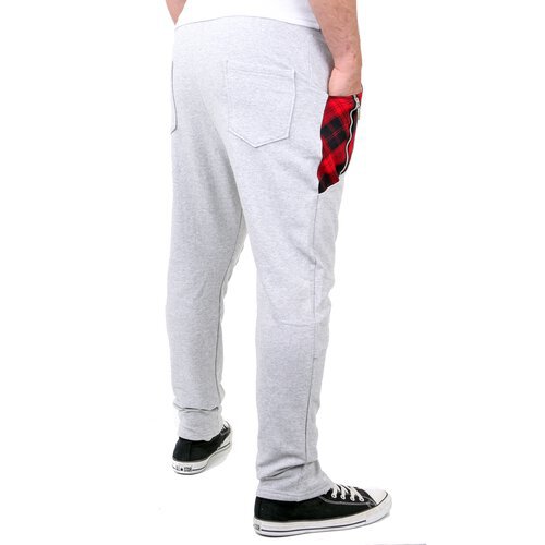 Reslad Jogginghose Herren Sweatpant Pattern Pocket Design Sporthose RS-311 Grau XL