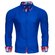 Reslad Herren Hemd Button-Down Slim Fit Kontrast Langarmhemd RS-7015