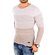 Reslad Strickpullover Herren Colorblock Crewneck Pullover RS-3106