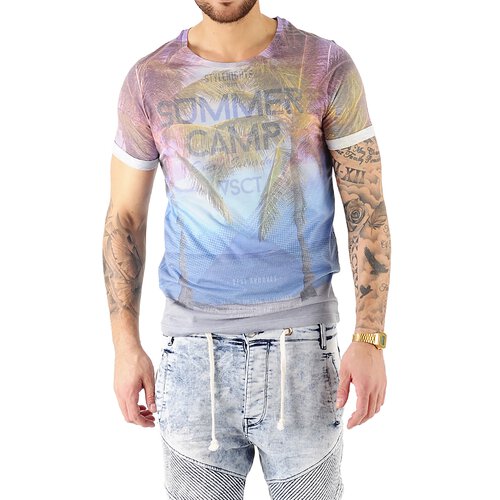 VSCT T-Shirt Herren Summer Camp Full Print Motivdruck Shirt V-5641728