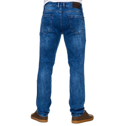 Reslad Jeans-Herren Slim Fit Basic Style Stretch-Denim Jeans-Hose RS-2063 Blau W30 / L30