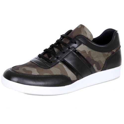 Sneaker Herren-Schuhe Low Cut Skater Freizeit Schnrer K-147 Camouflage EUR 41