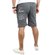 Tazzio Herren Jogginghose Sweat-Shorts Basic Printed Kurze Sweat-Hose TZ-18602