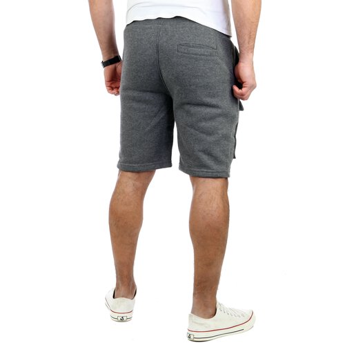 Reslad Kurze Hose Herren Cargo Jogginghose Kurz Shorts Sport-Hose RS-5065 Anthrazit S