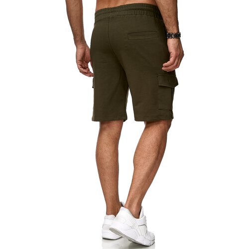 Reslad Kurze Hose Herren Cargo Bermuda Shorts Jogginghose Sport-Hose RS-5069 Khaki L