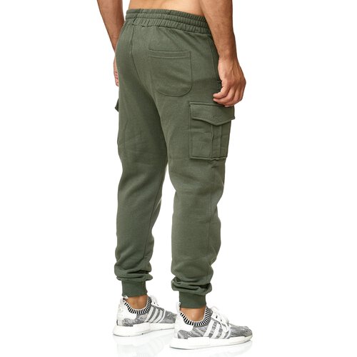 Reslad Herren Jogginghose Sweatpants Jogger Freizeithose Mnner Hosen Cargo-Hose Jogginghosen RS-5075 Khaki S