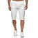 Reslad Leinen Cargo Shorts Männer Strandhose Herren Leinenhose 3/4 Hose Freizeit Kurze Hosen Sommer Bermudas RS-3001