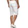 Reslad Leinen Cargo Shorts Männer Strandhose Herren Leinenhose 3/4 Hose Freizeit Kurze Hosen Sommer Bermudas RS-3001