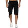 Reslad Leinen Cargo Shorts Männer Strandhose Herren Leinenhose 3/4 Hose Freizeit Kurze Hosen Sommer Bermudas RS-3001