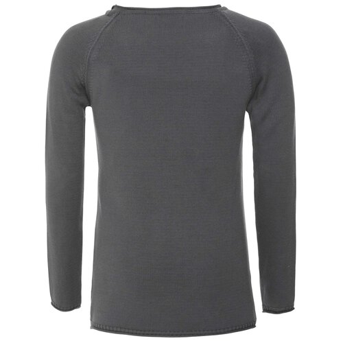 Reslad Pullover Herren Strickpullover Strick Pulli fr Mnner bequeme Baumwolle Herrenpullover Sweater V-Auschnitt Meliert RS-1052 Anthrazit XL